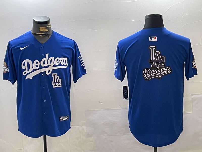 Men Los Angeles Dodgers Blank Blue Game 2024 Nike MLB Jersey style 12167->los angeles dodgers->MLB Jersey